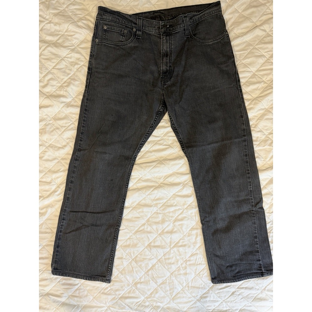 Levis Slim Straight 514‎ Mens Grey 36X30 Actual 36X29 Stretch Medium Wash